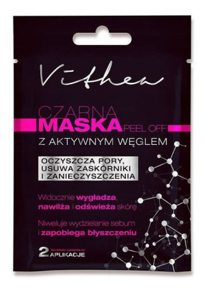 VITHEA maska peel off do twarzy z aktywnym węglem