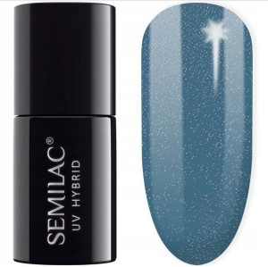 Semilac Lakier Hybrydowy 324 Sea Blue Shimmer 7ml