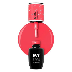 Mylaq Lakier hybrydowy My Bright  Pink M704
