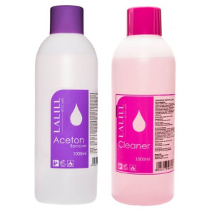 Zestaw Lalill Aceton 1000ml + Cleaner 1000ml