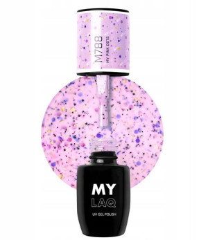 Mylaq Lakier hybrydowy M788 My Pink Dots