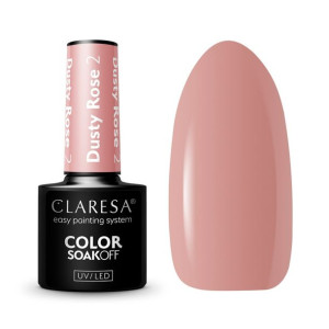Claresa Lakier hybrydowy Dusty Rose 2