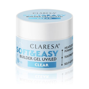 Claresa Żel budujący SOFT&EASY builder gel clear 45g