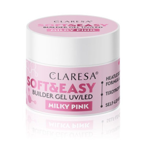 Claresa Żel budujący SOFT&EASY builder gel milky pink 12g