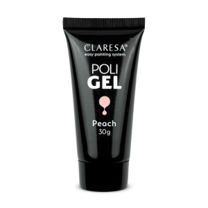 CLARESA POLI GEL Żel Budujący Peach 30g