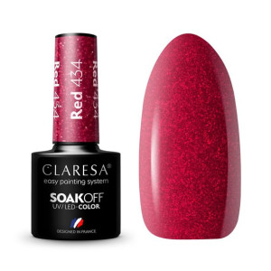 Claresa Lakier hybrydowy RED 434 - 5g