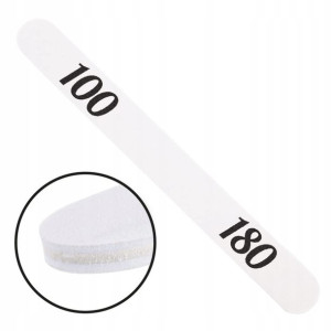 Pilnik do paznokci manicure PROSTY 100 180 biały
