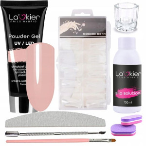 ZESTAW AkrylGel FLEXY GEL akrylożel 50ml NUDE