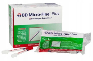 Strzykawki Insulinowe 1 Ml Z Igłą 0,3 X 8 Mm 100 Szt.