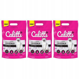 Żwirek silikonowy CALITTI Crystals Premium 3x 3,8L