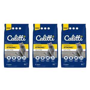 Żwirek bentonitowy CALITTI Strong bez zapachu 3x5L