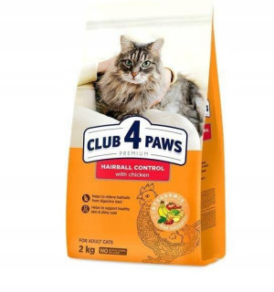 Club4 Paws Hairball control karma dla kota 2kg