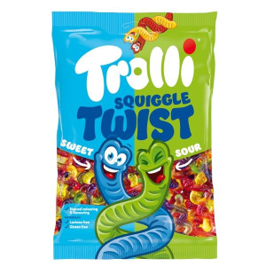 Żelki Trolli Squiggle Twist słodko-kwaśne 1kg