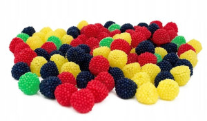 Żelki Malinki 1kg. 4 kolory, Super Słodkie