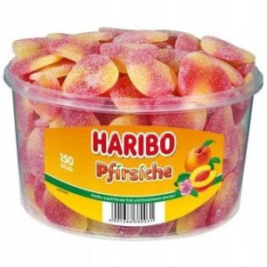 HARIBO Żelki BRZOSKWINIE w Cukrowej Posypce 150szt
