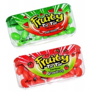 30 szt Cukierki Draże Ftuity TIC TOC CANDY owocowe 240g mix smaków