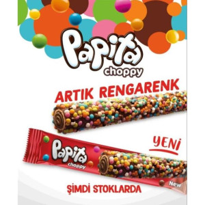 Batony Papita Choppy Z Kremem Orzechowym 24 Szt X 18g