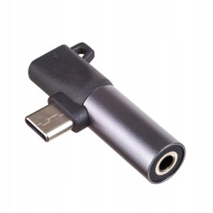 Adapter USB type C (m) USB type C (f) Jack 3.5 mm