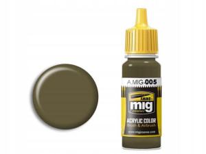Farba akrylowa Graugrün RAL7008 A.MIG005 AMMO Mig
