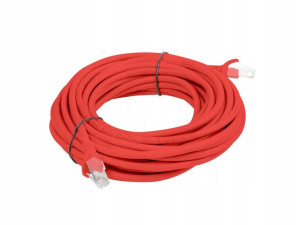 Patchcord Kat.6 Utp 5m Czerwony Fluke Passed Lan