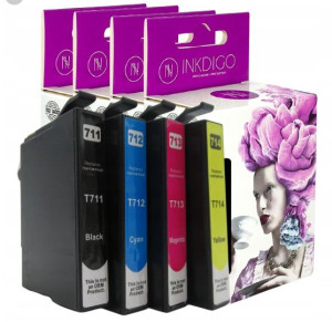 Tusze do EPSON T0711 - T0714 SX100 SX105 Komplet