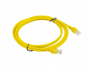 Kabel sieciowy Patchcord UTP kat.5e 2m żółty