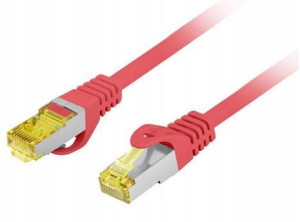 Patchcord kabel Lanberg UTP kat.6 0,5m czerwony