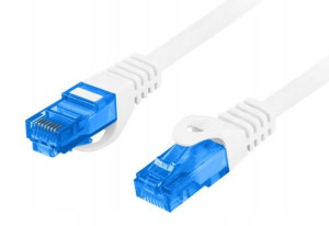 Kabel Patchcord Kat.6a S/ftp 0,25m Biały Lanberg