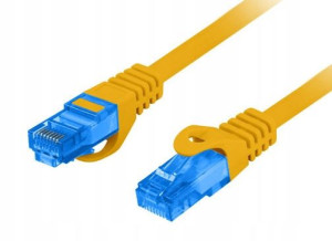 Kabel Patchcord Kat.6a S/ftp 0,25m Pomarańczowy