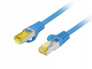 Kabel Patchcord Kat.6a S/ftp 1,5m Niebieski Lanber