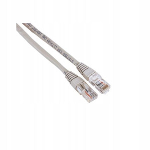 Kabel Patchcord Kat.5a U/utp 10m Szary Hama