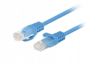Kabel Patchcord Kat.5a U/utp 7,5m Niebieski Lanber