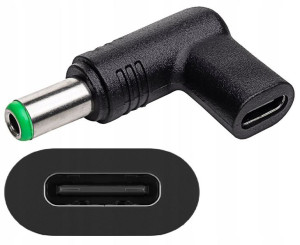 Przejściówka do laptopa USB-C do 6.3 x 3.0 mm