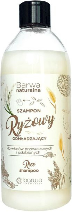 BARWA Szampon do włosów Ryżowy odmładzający włosy przesuszone i osłabione