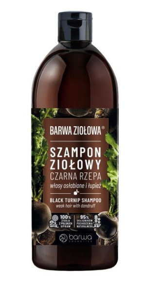 BARWA Szampon do włosów Czarna Rzepa włosy osłabione i z łupieżem