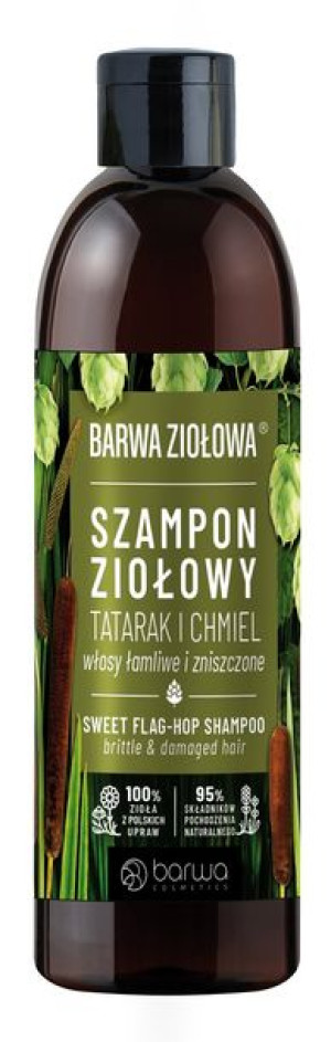 BARWA Szampon do włosów Tatarak & Chmiel włosy łamliwe i zniszczone 250ml