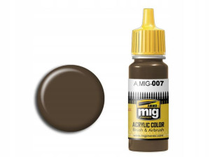 Farba akrylowa Dunkelbraun RAL7017 A.MIG007 AMMO