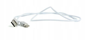 Kabel USB 2.0 magnetyczny USB C 1.0m srebrny Gembi