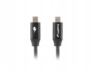 Kabel Usb-c 1m Czarny Premium Qc 4.0 Pd Lanberg