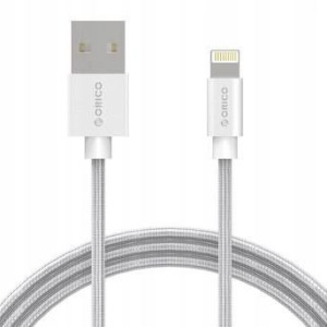 ORICO Przewód USB - Lightning oplot, szary 2,4A
