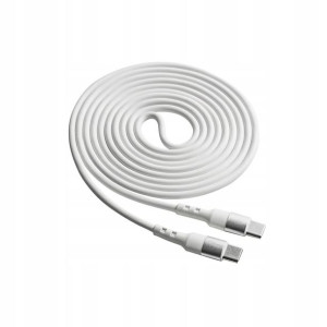 Kabel USB-C - USB-C 60W 1,8m Akyga biały Type-C