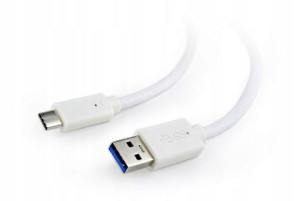 Kabel USB -USB-C 3.0 AM/CM 1m Gembird biały