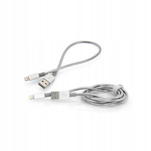Kabel USB - lightning Verbatim 1m + 0,3m - 2szt
