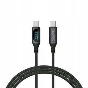 Savio Kabel Usb-c - Usb-c Z Wyświetlaczem Cl-174