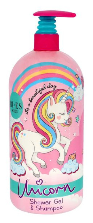 Bi-es Kids Unicorn Żel pod prysznic i szampon 2w1 It's a Beautiful Day 1L