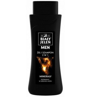 Biały Jeleń for Men Szampon Żel hipoalergiczny 2w1 Minerały 300ml
