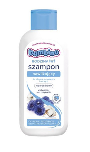 Bambino Szampon do włosów nawilżający włosy suche i normalne 400ml