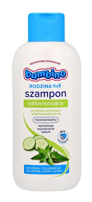 Bambino Szampon do włosów odświeżający 400ml