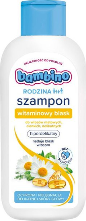 Bambino Szampon Witaminowy Blask do włosów 400ml