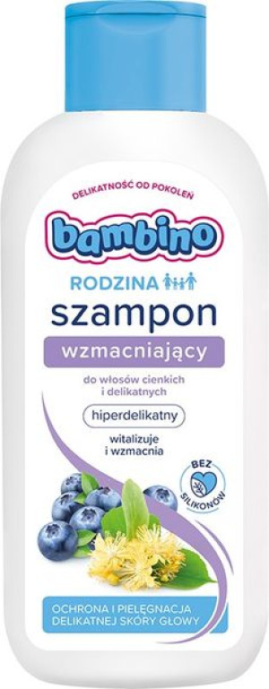 Bambino Szampon wzmacniający do włosów cienkich i delikatnych 400ml